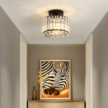 Elegant Crystal Ceiling Light Fixture – Modern LED Flush Mount Lamp for Living Room, Bedroom, and Kitchen 1